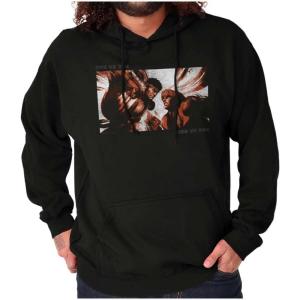 Brisco Brands Street Fighter Vintage Ryu Ken Gamer Hoodie Sweatshirt Women Men(Black)