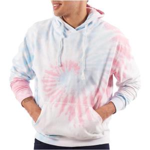 Brisco Brands Tie Dye Hoodie Colorful Spiral Fleece Drawstring Hooded Pullover Sweatshirt