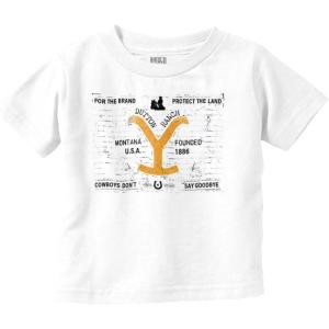 Brisco Brands Yellowstone for Brand Protect Land Toddler Boy Girl T Shirt(White)