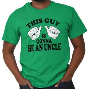 Classic Teaze This Guy is Gonna Be Uncle Nephew Mens Graphic T Shirt Tees(Irish Green)