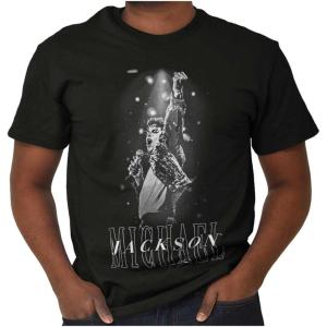 Michael Jackson Iconic King of Pop Graphic T Shirt Men or Women(Black)