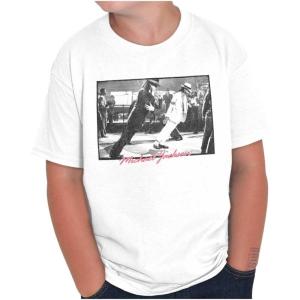 Michael Jackson Smooth Criminal Lean Crewneck T Shirts Boy Girl(White)