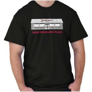Plaid Pantry Keep Portland Plaid Graphic T Shirt Men or Women(Black)