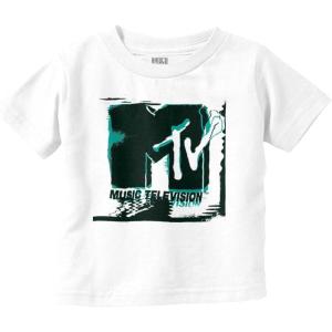 Retro MTV Electric Static Logo Toddler Boy Girl T Shirt(White)