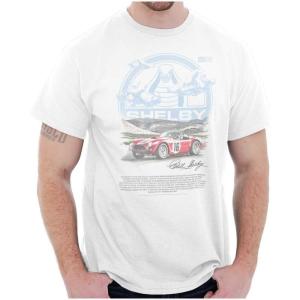 Shelby Cobra Muscle Car History Graphic T Shirt Men or Women(White)
