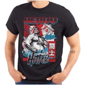 Street Fighter E Honda Heavy Hitter Graphic T Shirt Men or Women(Black)