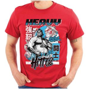 Street Fighter E Honda Heavy Hitter Graphic T Shirt Men or Women(Red)