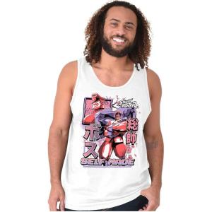 Street Fighter M Bison Self Made Tank Top T Shirts Men Women(White)