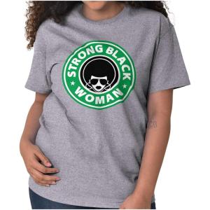 Strong Black Woman Melanin Queen Womens Graphic T Shirt Tees(Sport Grey)