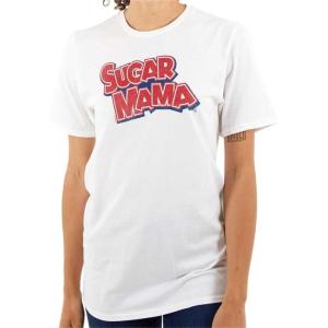 Sugar Mama Chocolate Candy Logo Womens Graphic T Shirt Tees(White)
