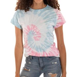 Tie Dye Short Sleeve Tee Summer StyleTie Dye Short Sleeve Tee Summer Style Women(Bubblegum)