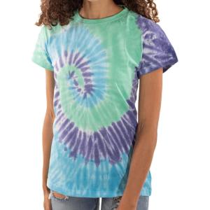 Tie Dye Short Sleeve Tee Summer StyleTie Dye Short Sleeve Tee Summer Style Women(Moondrop)