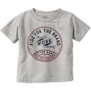 Y Yellowstone Ranch Work to Be Done Toddler Boy Girl T Shirt(Heather)