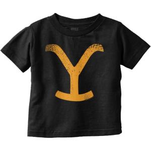 Yellowstone Dutton Ranch Y Brand Toddler Boy Girl T Shirt(Black)