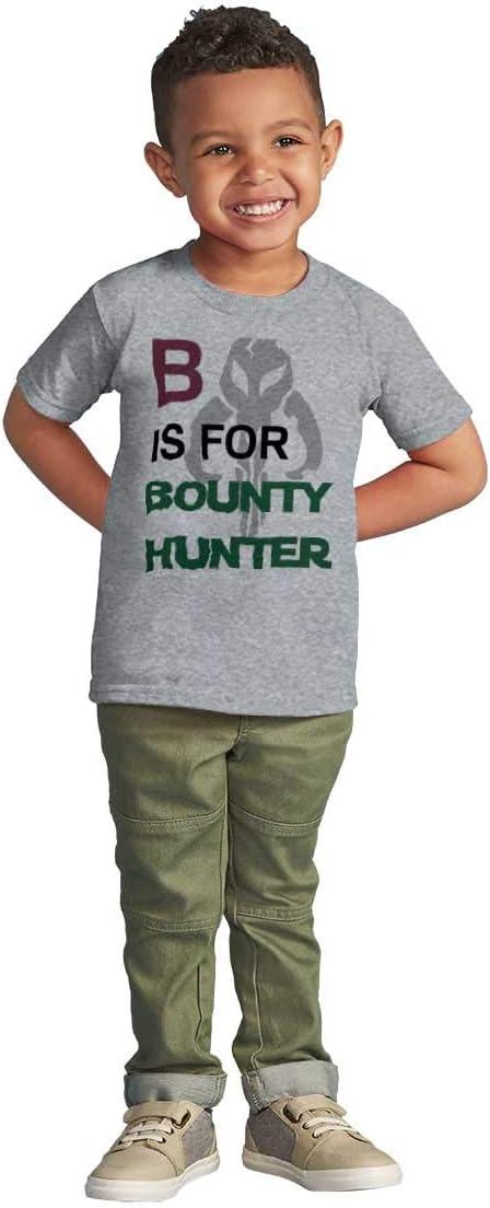 imageB is for Bounty Hunter Dark Galaxy Toddler Boy Girl T ShirtHeather