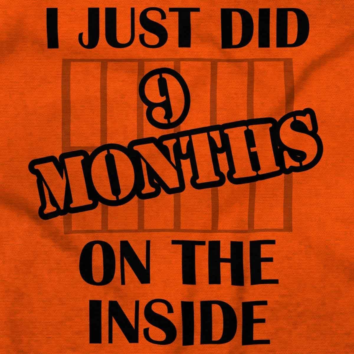imageBrisco Brands 9 Months Inside Resisting A Rest Funny Baby Romper Boys or Girls9 Months Inside Orange