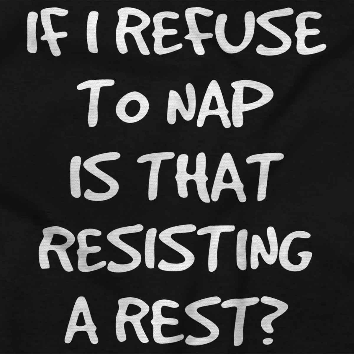 imageBrisco Brands 9 Months Inside Resisting A Rest Funny Baby Romper Boys or GirlsResisting a Rest Black