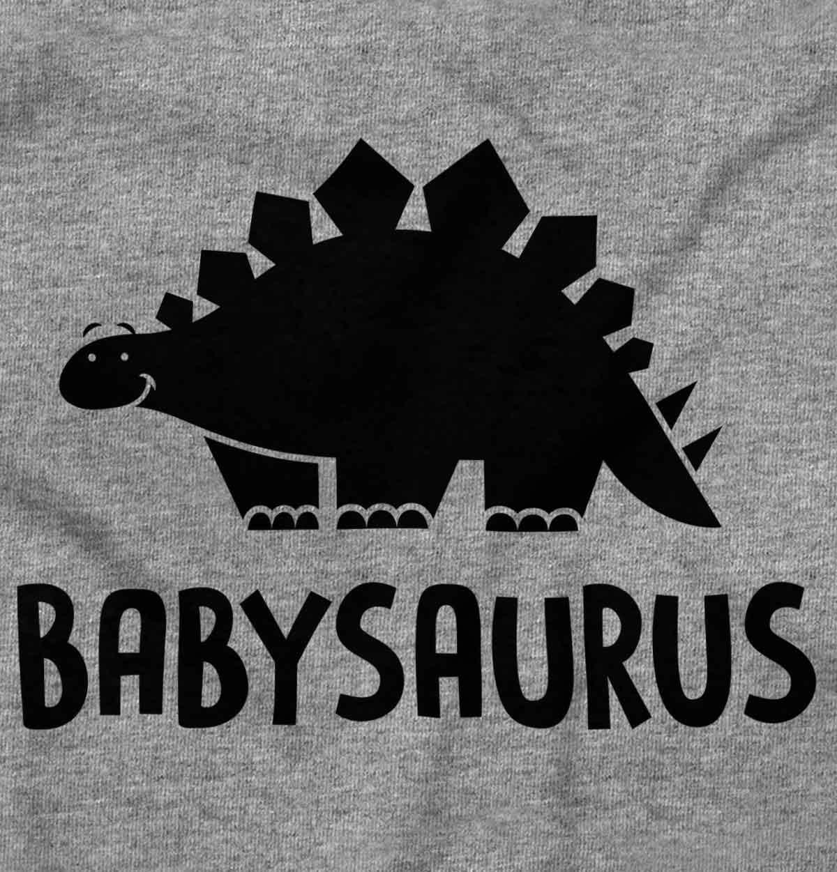 imageBrisco Brands Babysaurus Adorable Little Dinosaur Baby Bodysuit Jumper BoysHeather