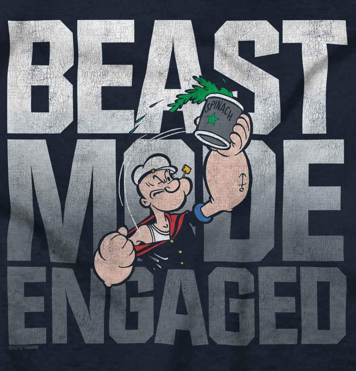 imageBrisco Brands Beast Gym Engaged Popeye Sailor Hoodie Sweatshirt Women MenNavy