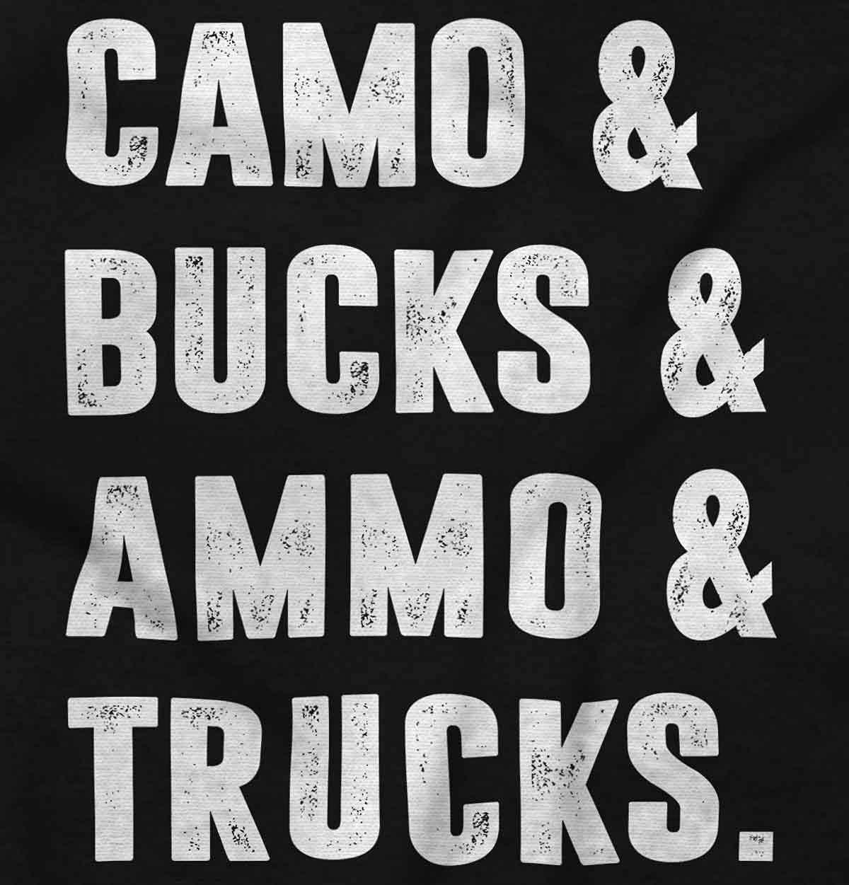 imageBrisco Brands Camo Bucks Trucks Cute Hunter Son Baby Bodysuit Jumper BoysBlack