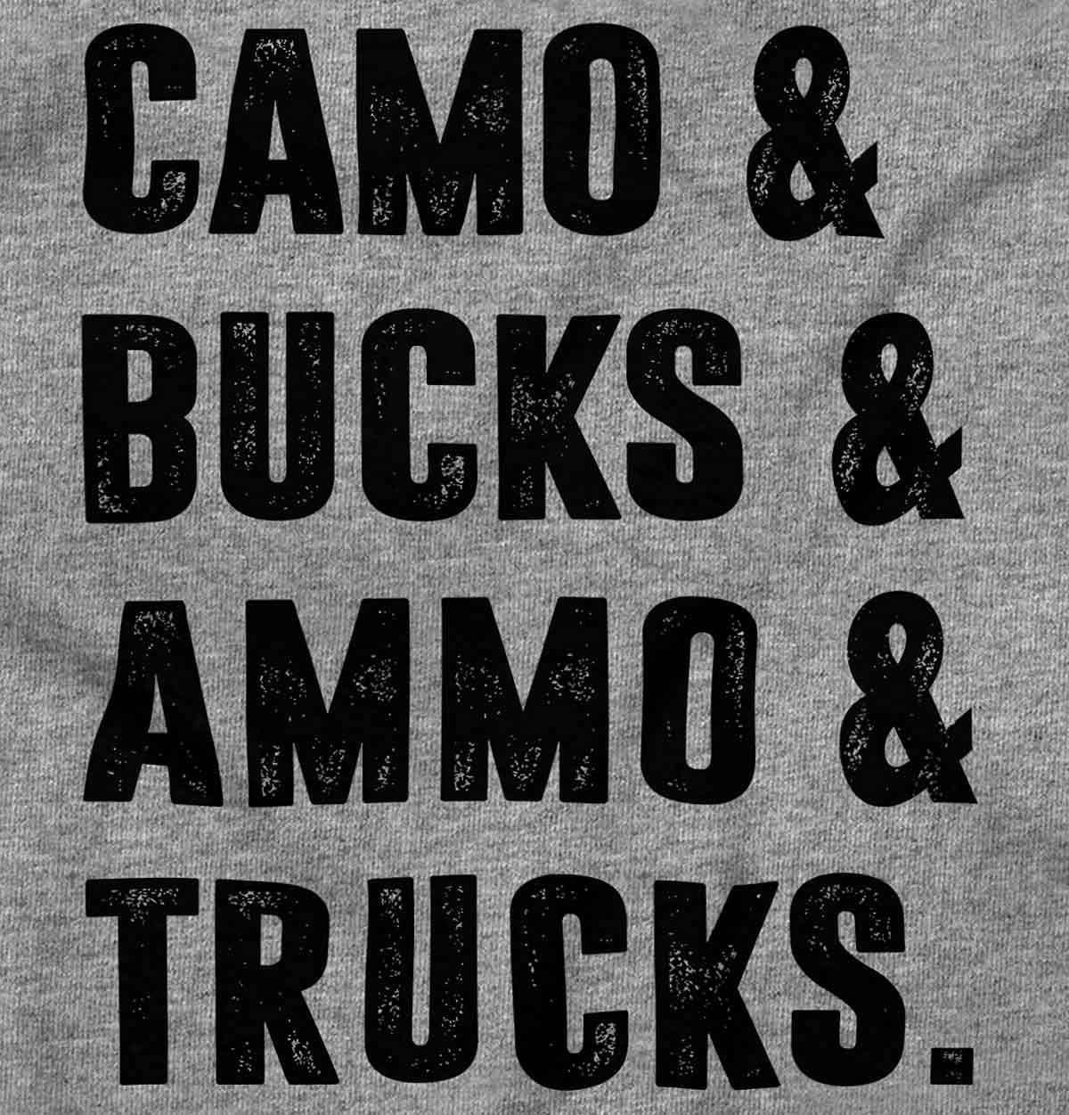 imageBrisco Brands Camo Bucks Trucks Cute Hunter Son Baby Bodysuit Jumper BoysHeather