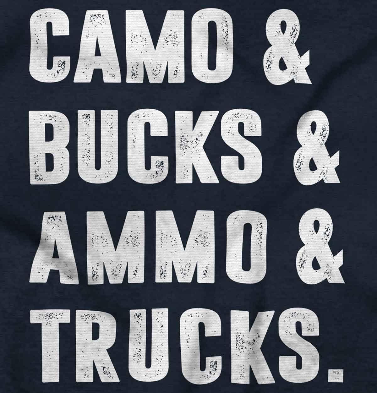 imageBrisco Brands Camo Bucks Trucks Cute Hunter Son Baby Bodysuit Jumper BoysNavy