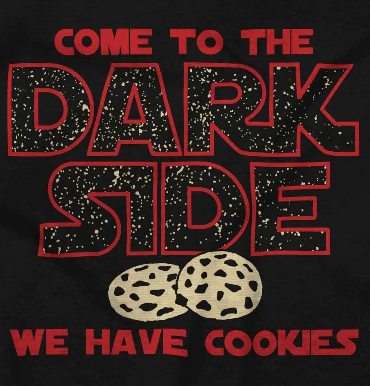 imageBrisco Brands Come to The Dark Side We Have Cookies Toddler Boy Girl T ShirtBlack