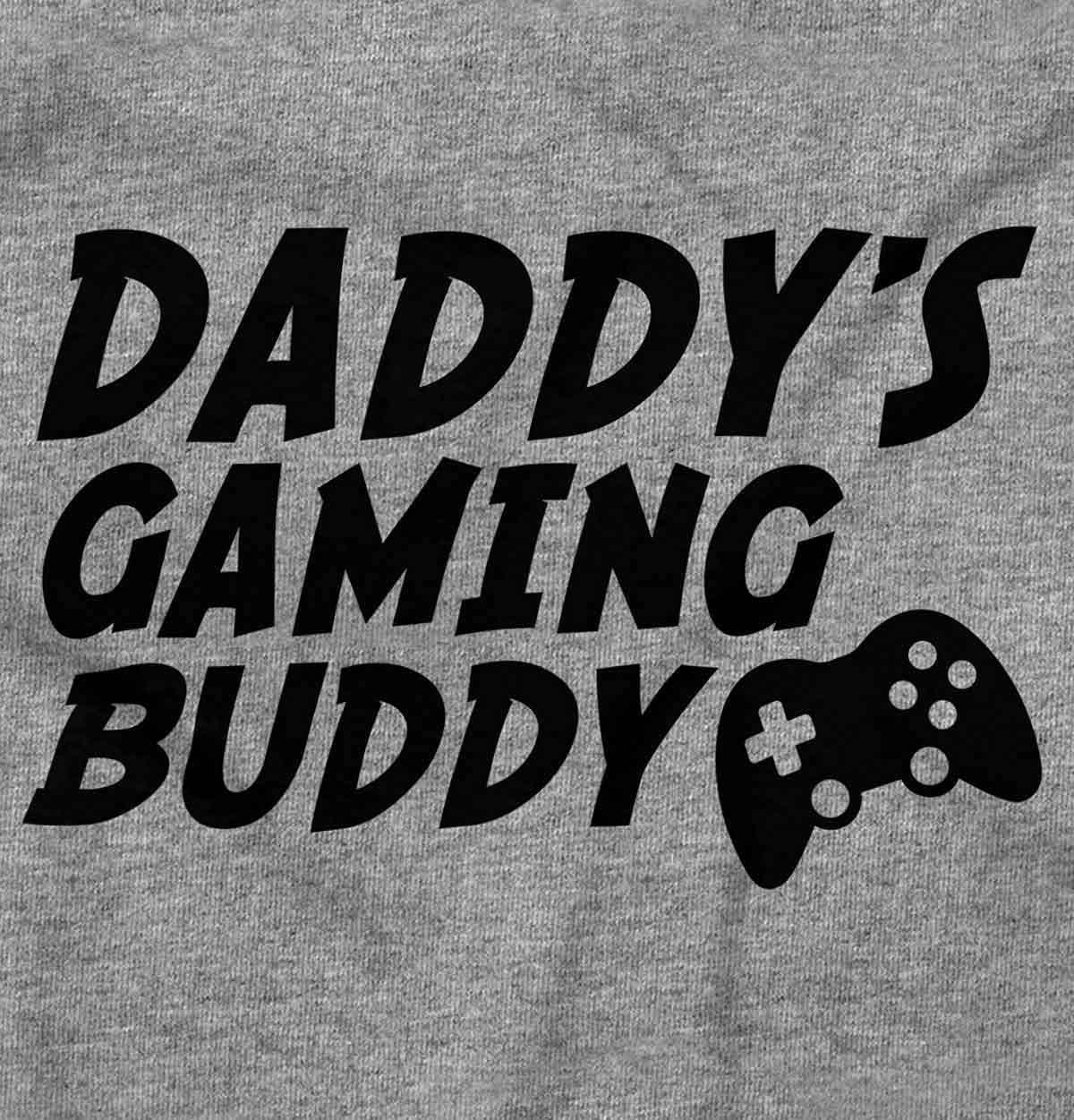 imageBrisco Brands Cute Daddys Gaming Buddy Gamer Dad Baby Romper Boys or GirlsHeather