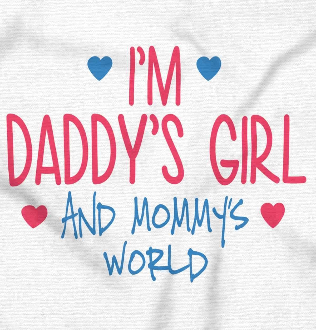 imageBrisco Brands Cute Daddys Girl and Mommys World Baby Bodysuit Jumper GirlsWhite