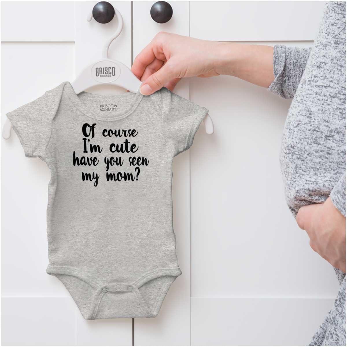 imageBrisco Brands Cute Like Mom New Daughter Adorable Baby Bodysuit Jumper GirlsHeather