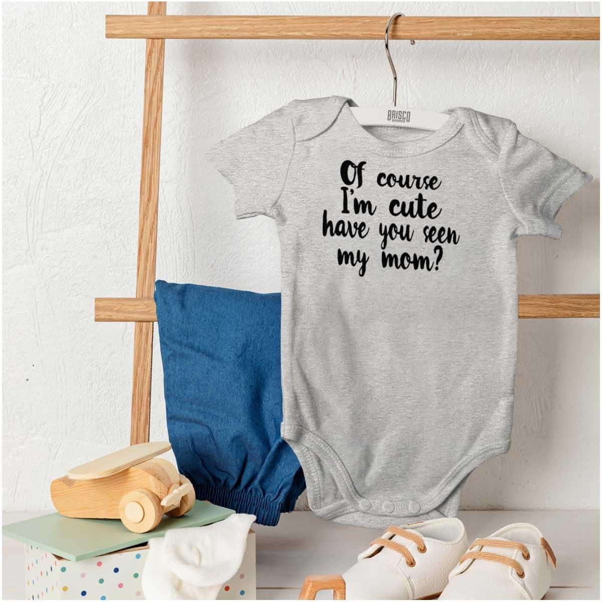 imageBrisco Brands Cute Like Mom New Daughter Adorable Baby Bodysuit Jumper GirlsHeather