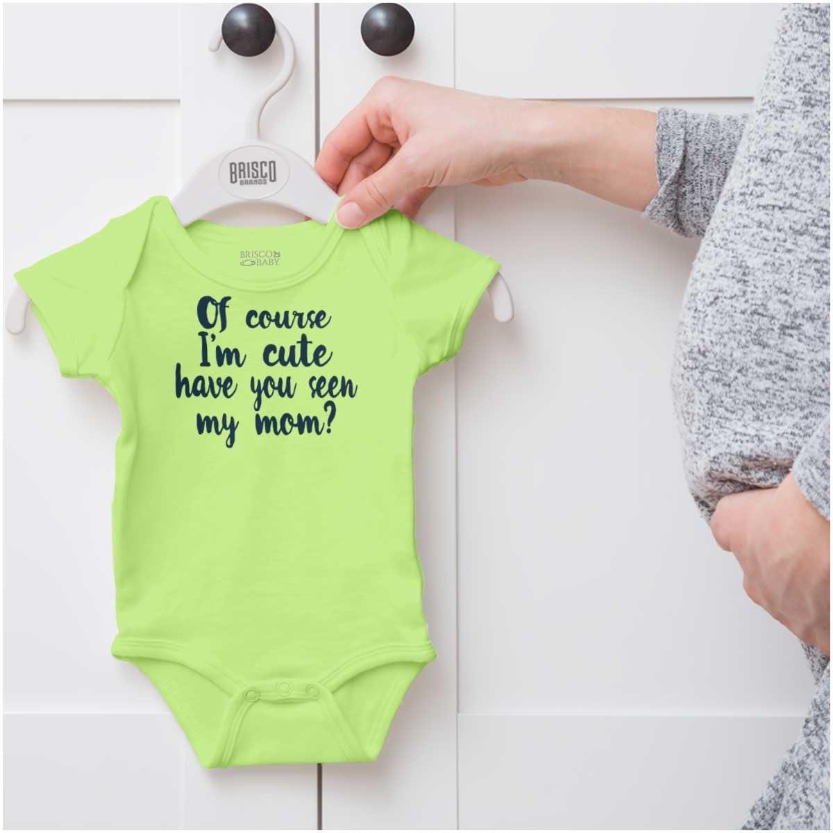 imageBrisco Brands Cute Like Mom New Daughter Adorable Baby Bodysuit Jumper GirlsKey Lime