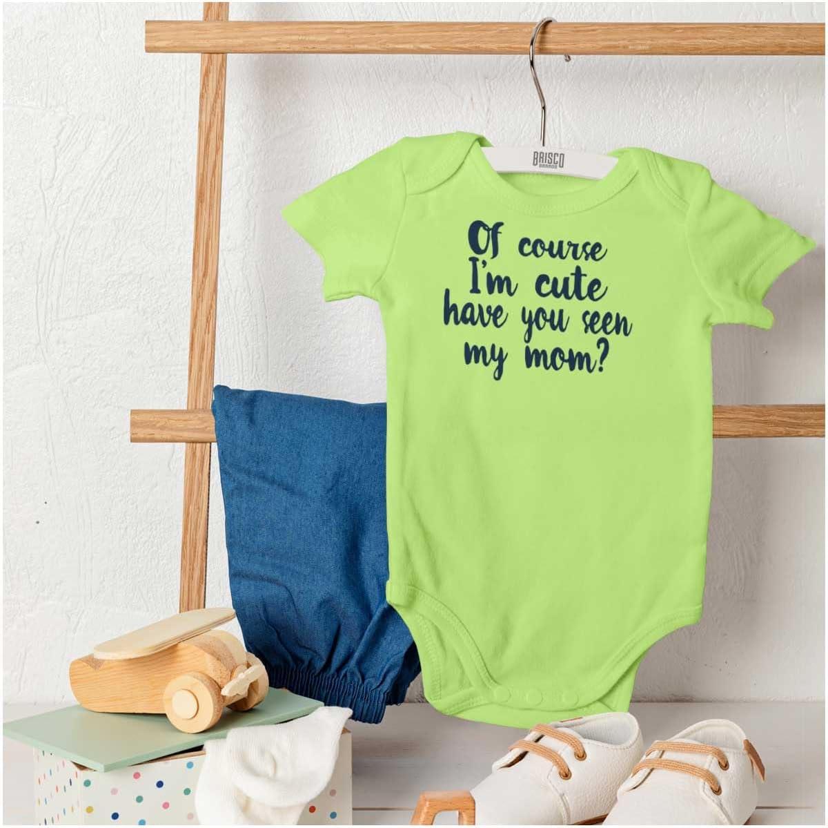 imageBrisco Brands Cute Like Mom New Daughter Adorable Baby Bodysuit Jumper GirlsKey Lime