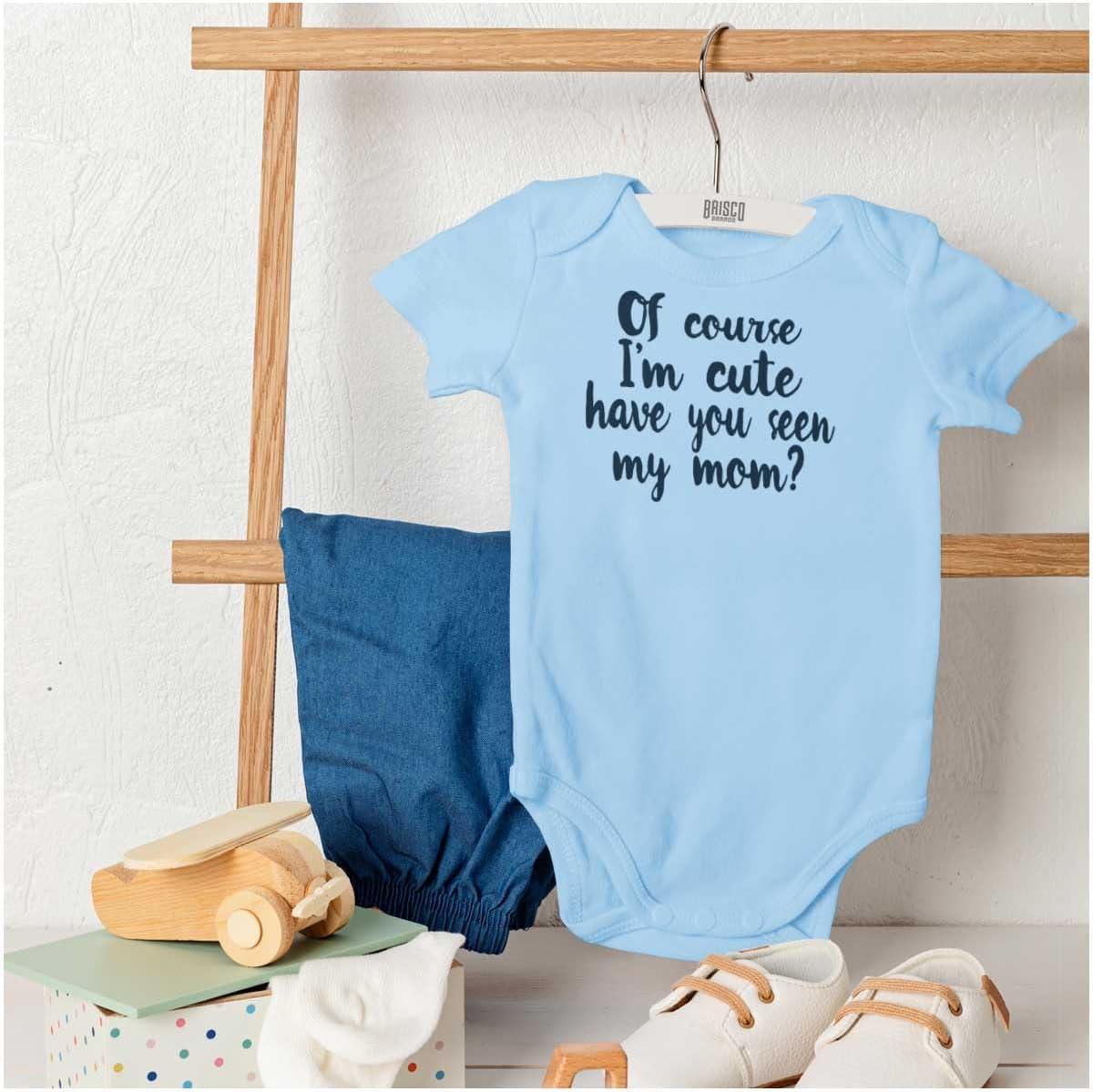 imageBrisco Brands Cute Like Mom New Daughter Adorable Baby Bodysuit Jumper GirlsLight Blue