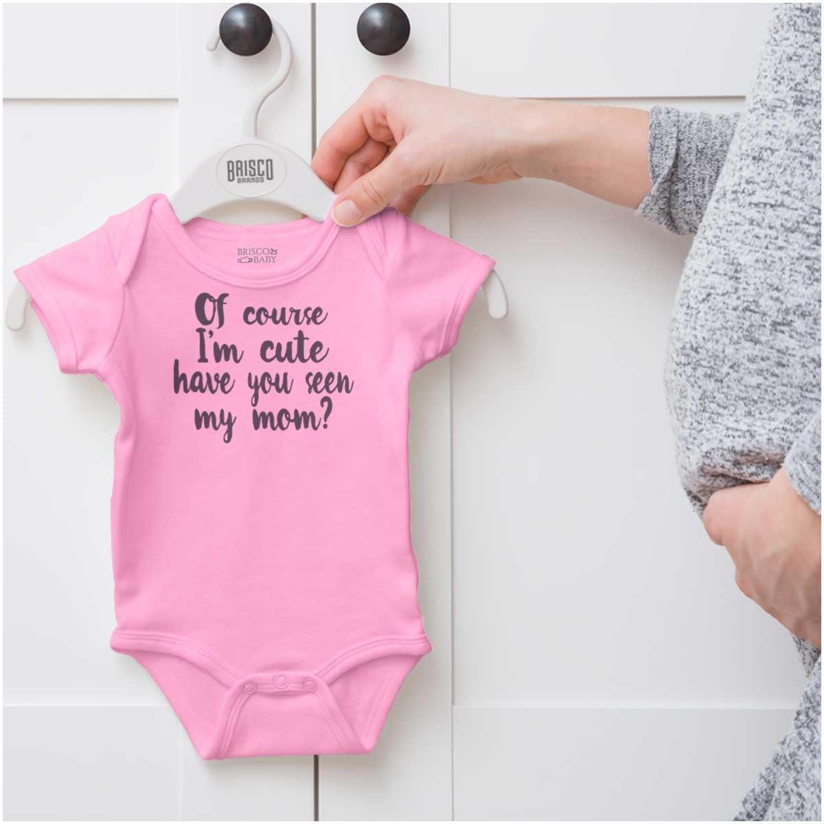 imageBrisco Brands Cute Like Mom New Daughter Adorable Baby Bodysuit Jumper GirlsPink