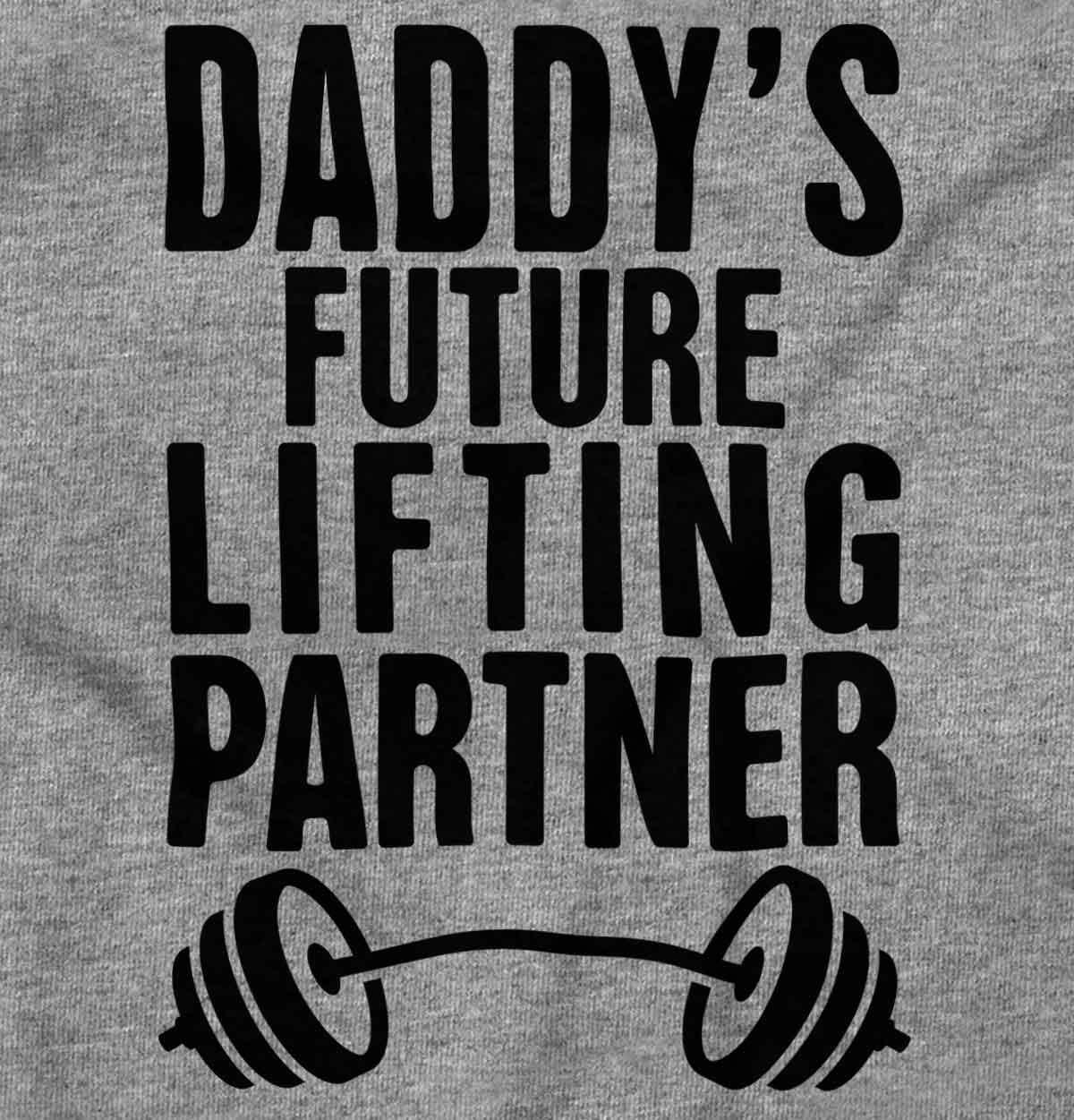 imageBrisco Brands Fathers Day Daddys Future Gym Partner Baby Bodysuit Jumper BoysHeather