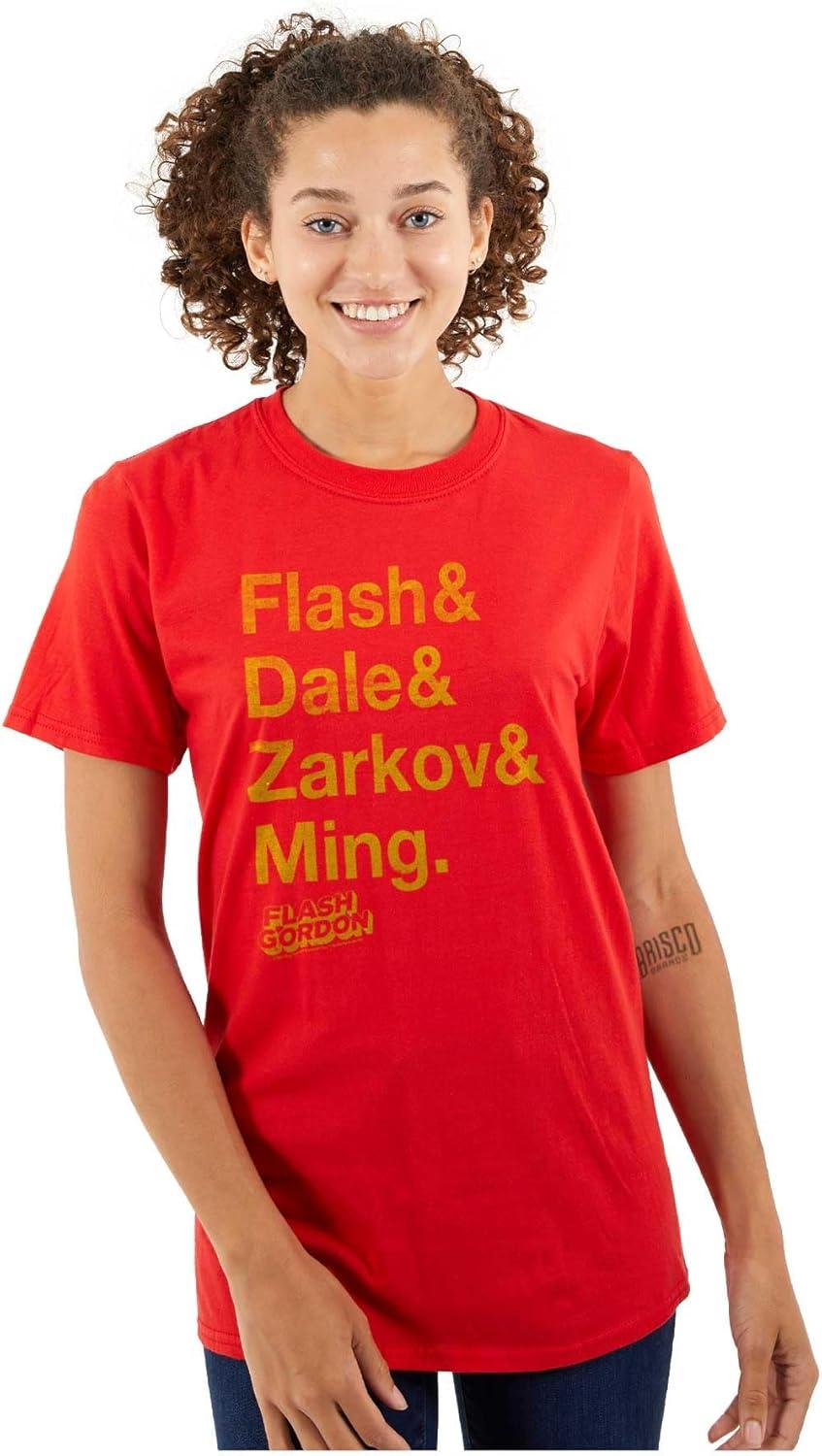 imageBrisco Brands Flash Gordon Comic Book Characters Graphic T Shirt Men or WomenRed