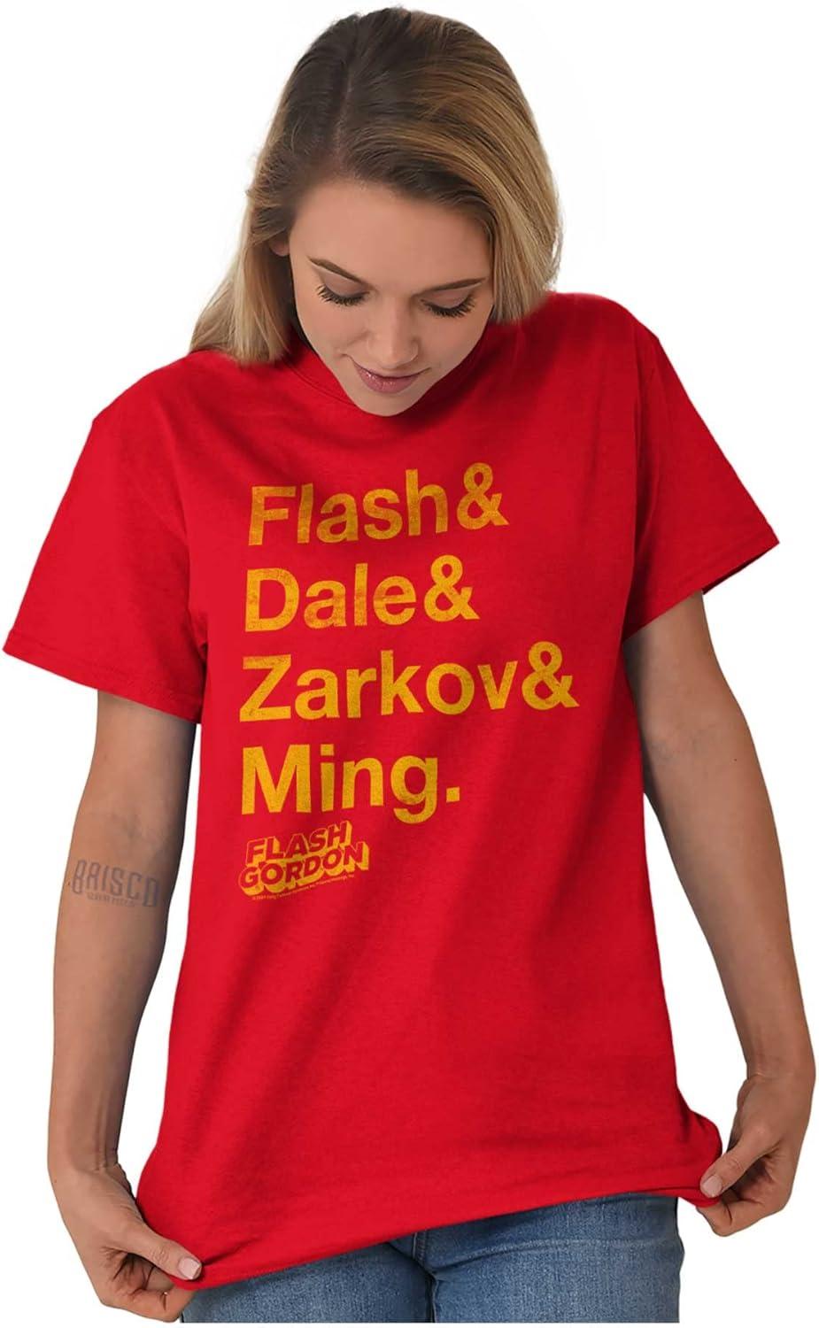 imageBrisco Brands Flash Gordon Comic Book Characters Graphic T Shirt Men or WomenRed