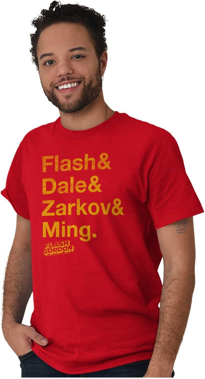 imageBrisco Brands Flash Gordon Comic Book Characters Graphic T Shirt Men or WomenRed