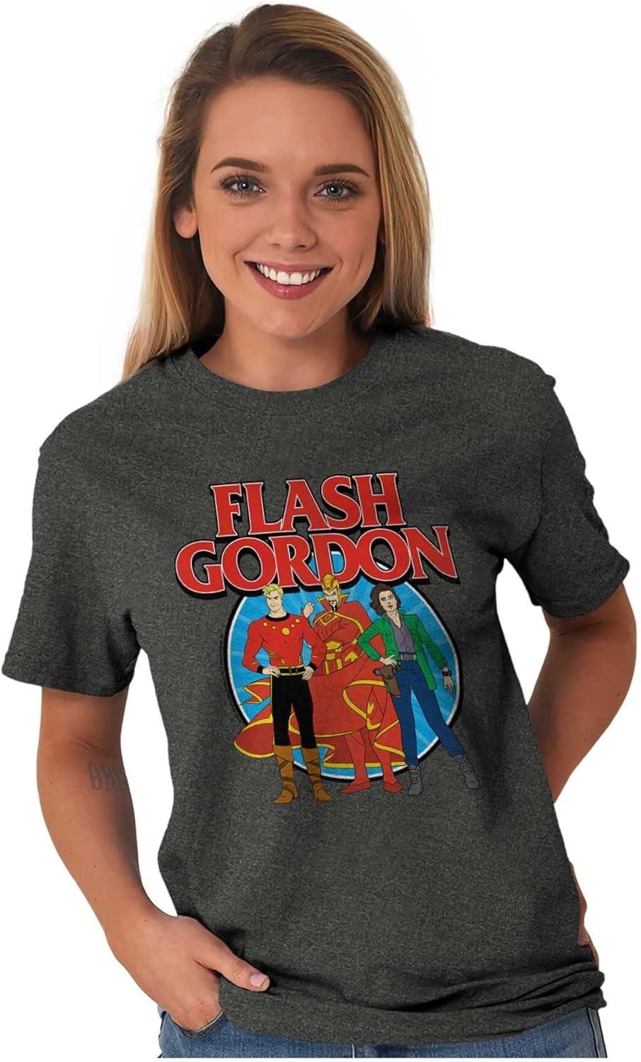 imageBrisco Brands Flash Gordon Comic Ming Characters Graphic T Shirt Men or WomenDark Heather