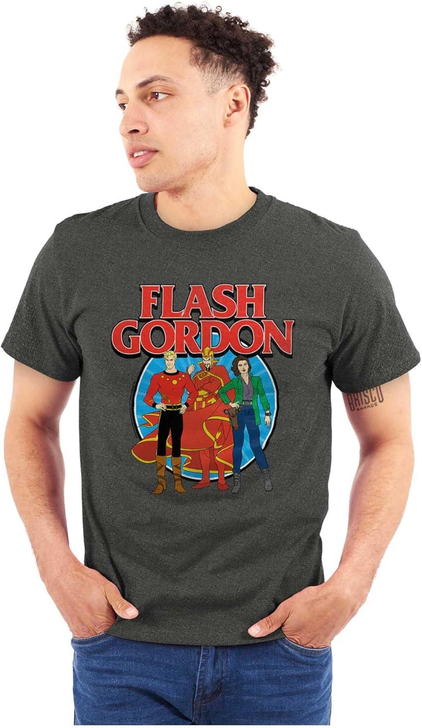 imageBrisco Brands Flash Gordon Comic Ming Characters Graphic T Shirt Men or WomenDark Heather