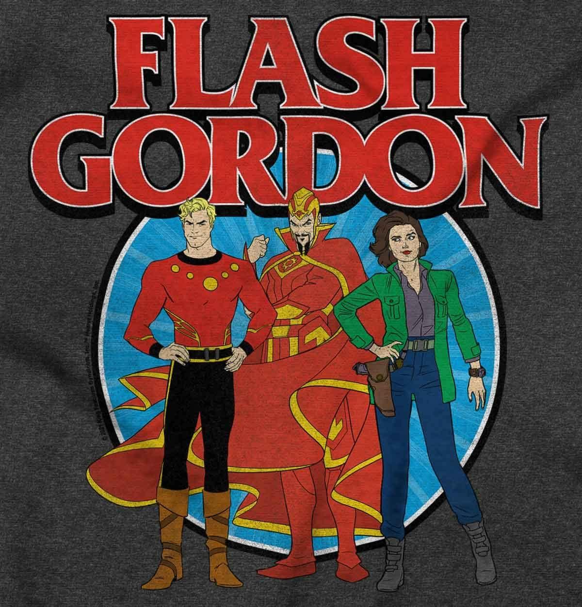 imageBrisco Brands Flash Gordon Comic Ming Characters Graphic T Shirt Men or WomenDark Heather