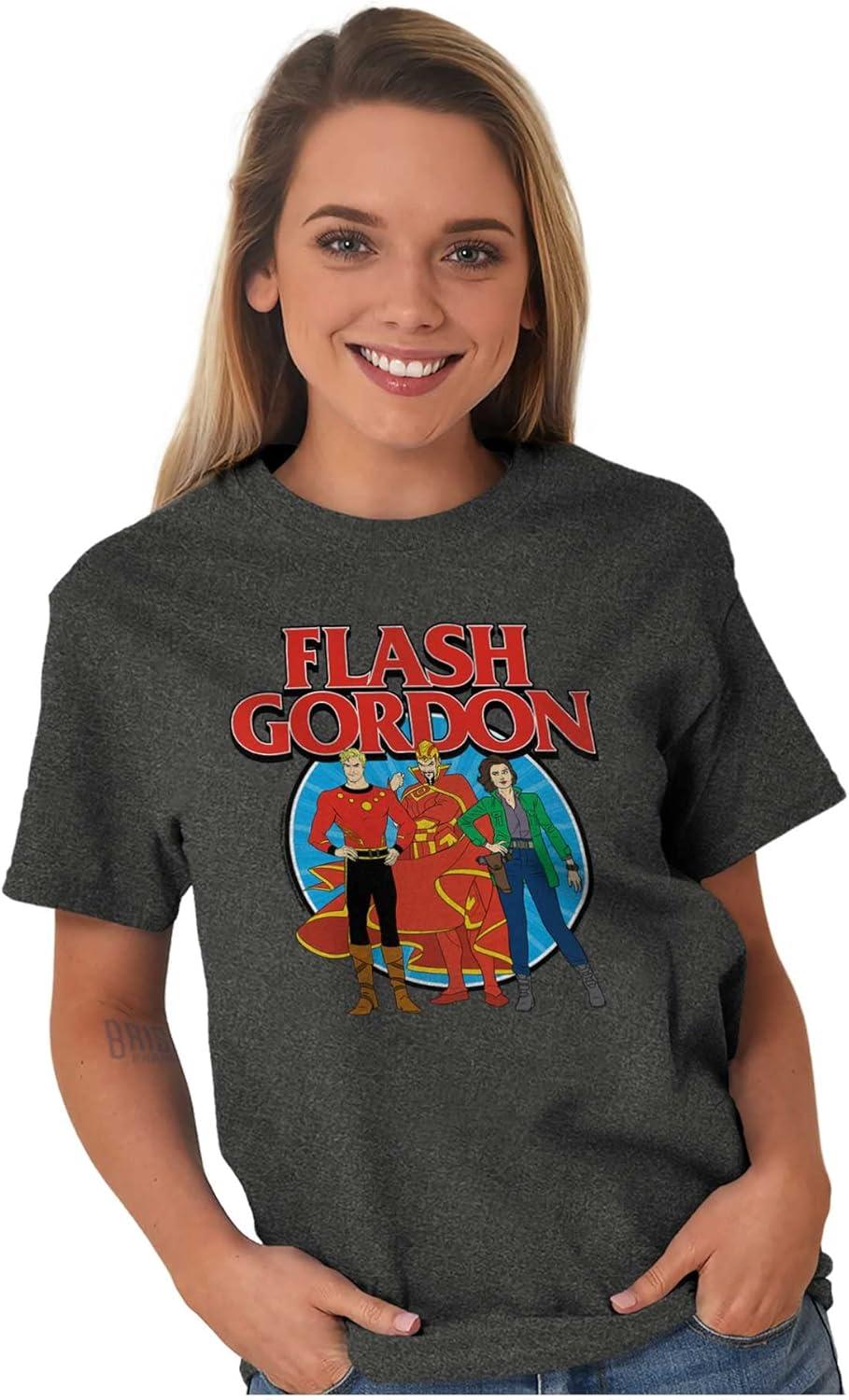 imageBrisco Brands Flash Gordon Comic Ming Characters Graphic T Shirt Men or WomenDark Heather