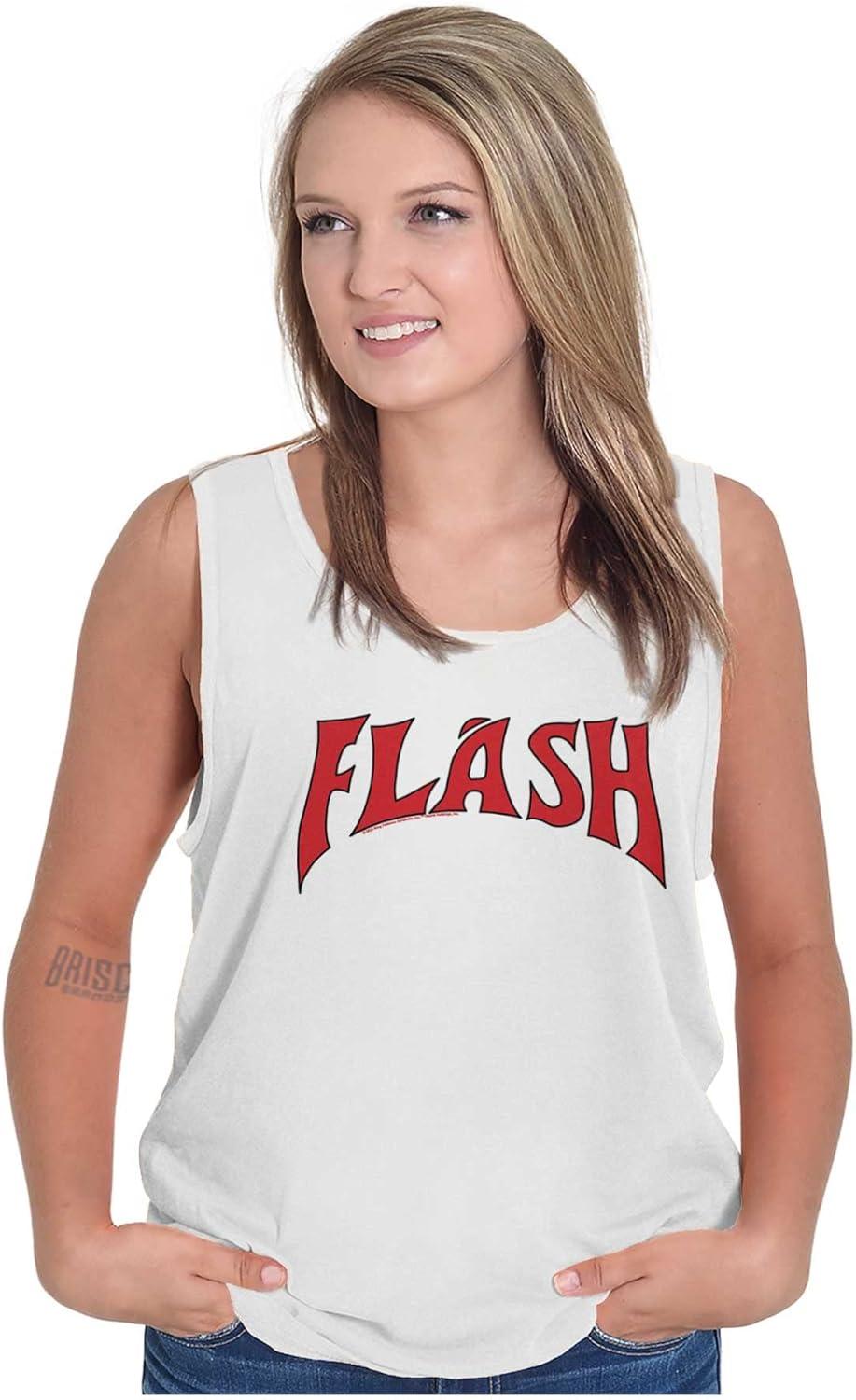 imageBrisco Brands Flash Gordon Logo Comic Book Hero Tank Top T Shirts Men WomenWhite