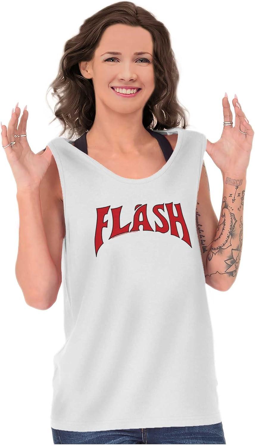 imageBrisco Brands Flash Gordon Logo Comic Book Hero Tank Top T Shirts Men WomenWhite