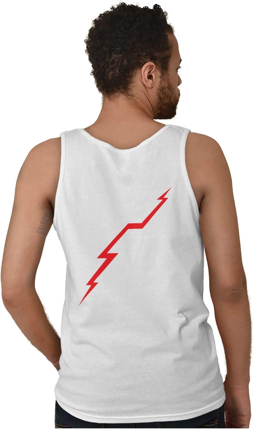 imageBrisco Brands Flash Gordon Logo Comic Book Hero Tank Top T Shirts Men WomenWhite