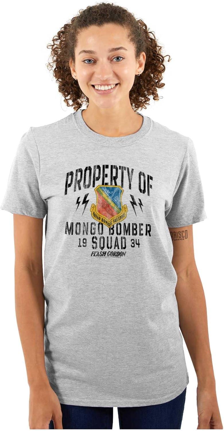 imageBrisco Brands Flash Gordon Mongo Bomber Squad Comic Graphic T Shirt Men or WomenSport Grey