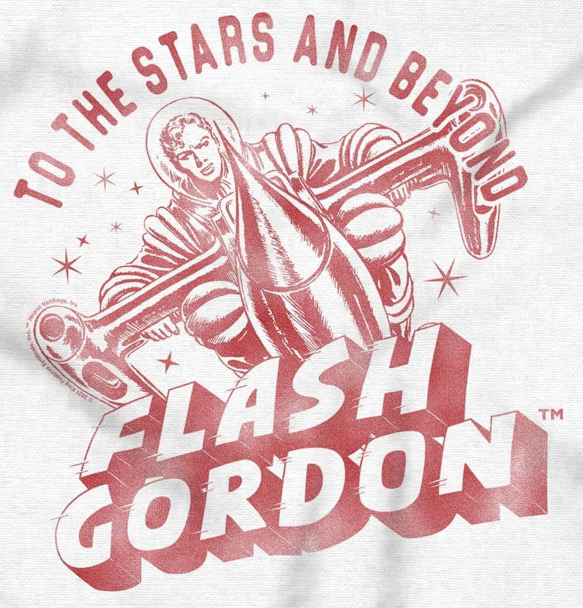 imageBrisco Brands Flash Gordon Spaceman Comics Retro Tank Top T Shirts Men WomenWhite