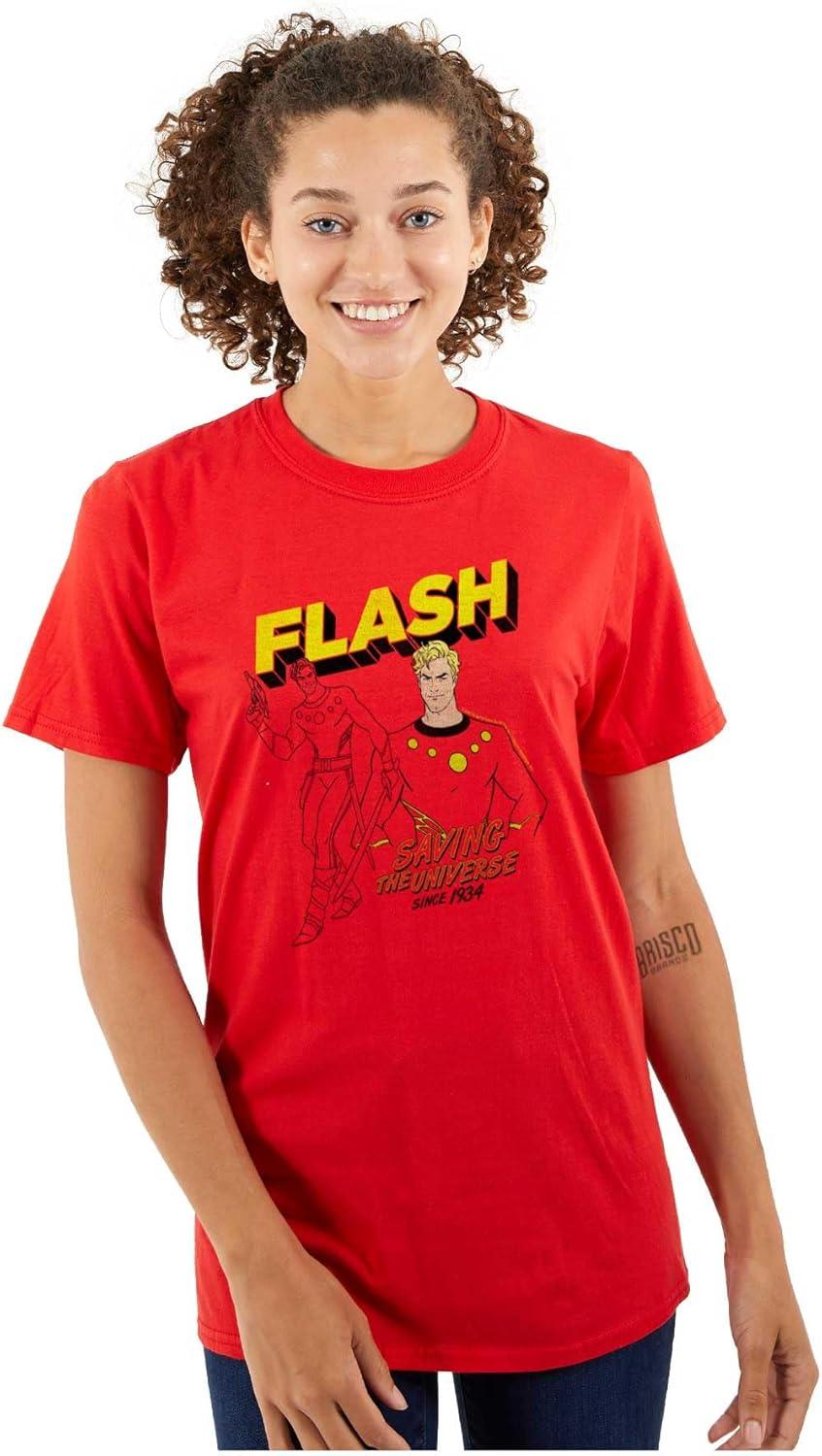 imageBrisco Brands Flash Gordon Superhero Comic Strip Graphic T Shirt Men or WomenRed