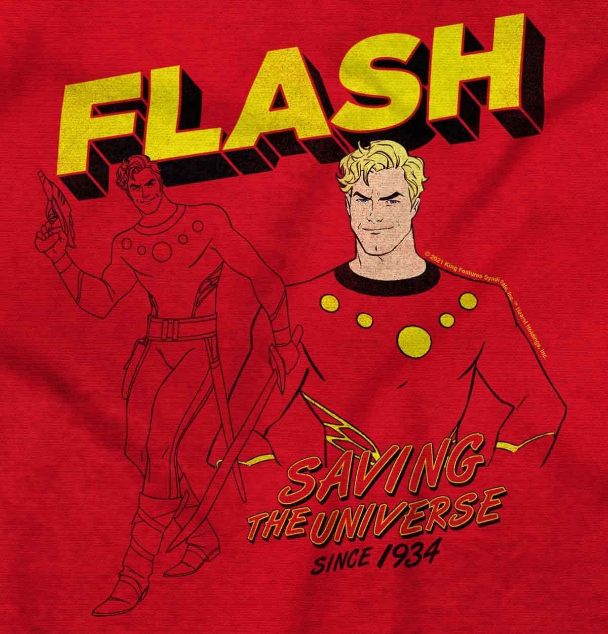 imageBrisco Brands Flash Gordon Superhero Comic Strip Graphic T Shirt Men or WomenRed